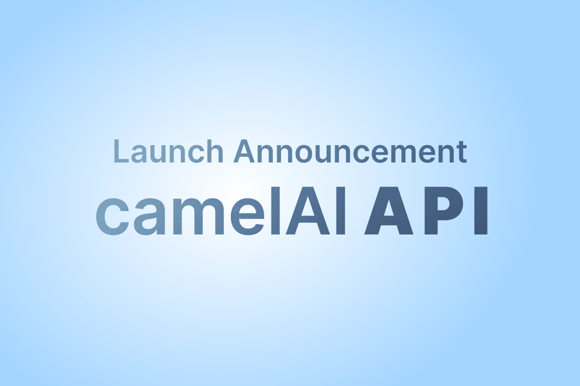 Introducing the CamelAI API: AI-Powered Analytics, Programmatically